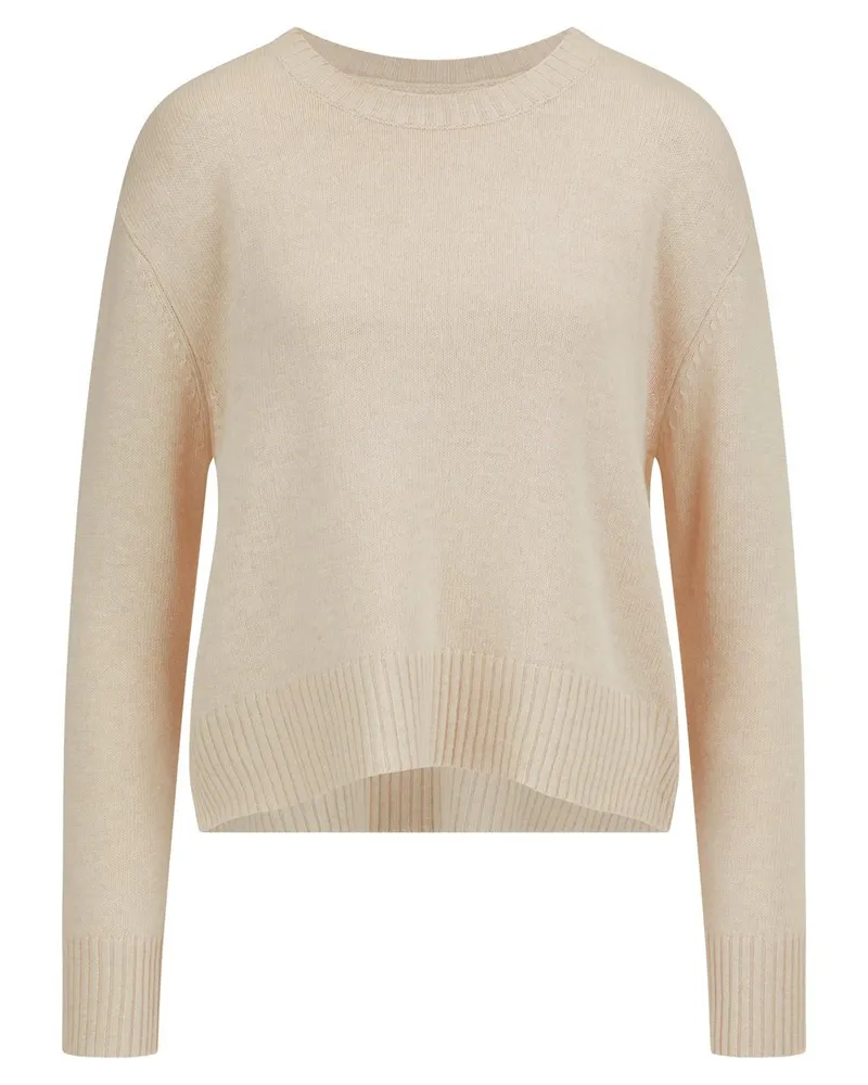 Peter Hahn Rundhals-Pullover  beige Beige