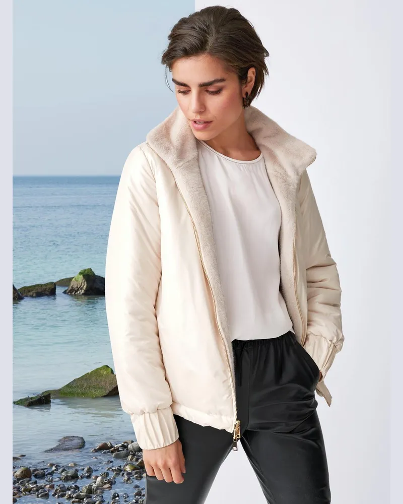White Label Wendejacke  weiss Weiss