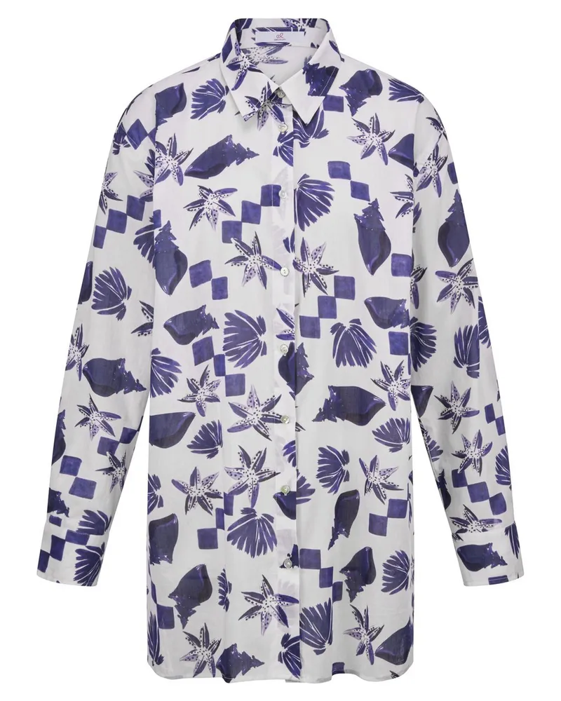 Emilia Lay Bluse  weiss Weiss