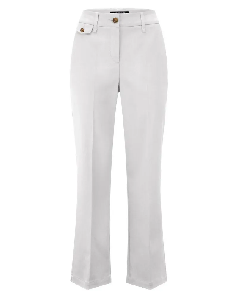 FADENMEISTER BERLIN Hose  weiss Weiss