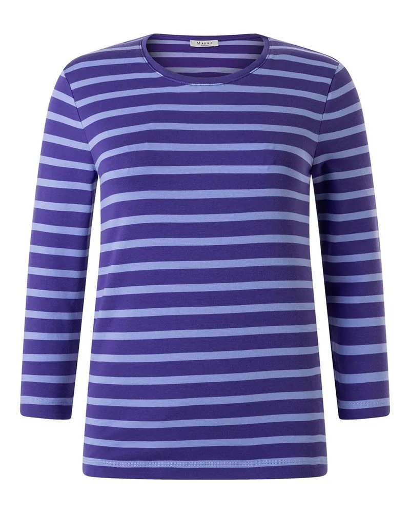Maerz Rundhals-Shirt 3/4-Arm  lila Lila