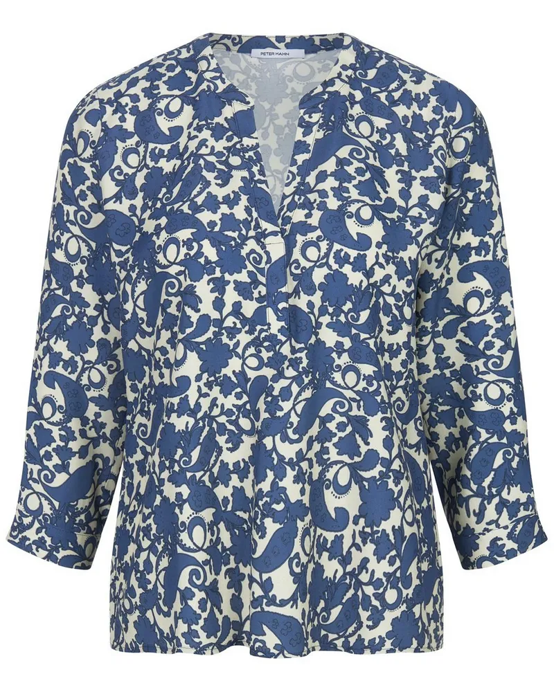 Peter Hahn Bluse V-Öffnung  weiss Weiss