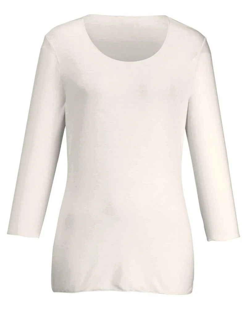 Peter Hahn Rundhals-Shirt  weiss Weiss