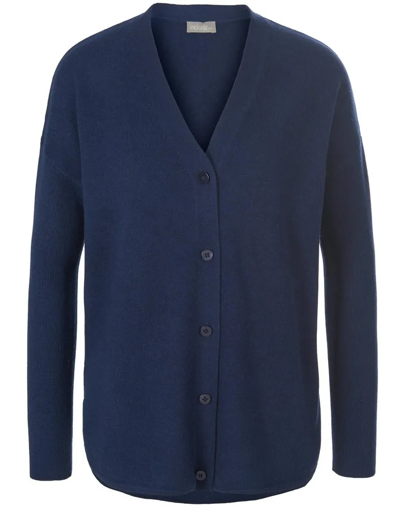 Include Strickjacke aus Schurwolle und Kaschmir  blau Blau