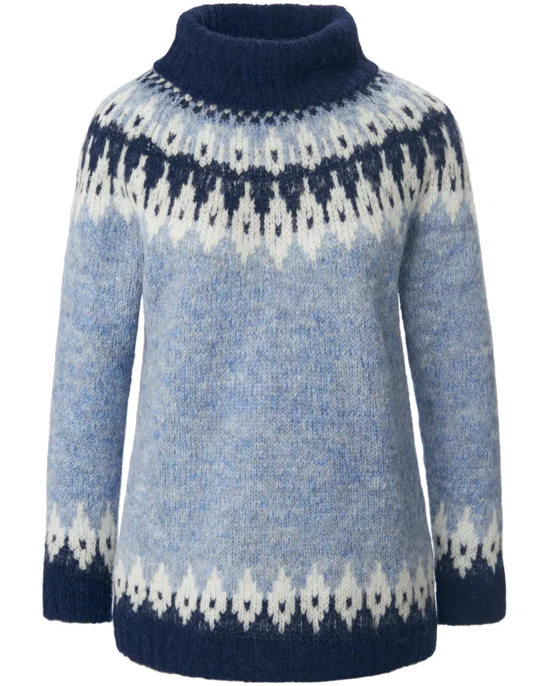 DAY.LIKE Rollkragen-Pullover  blau Blau