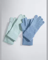 Peter Hahn Handschuh aus 100% Premium Kaschmir  blau Blau