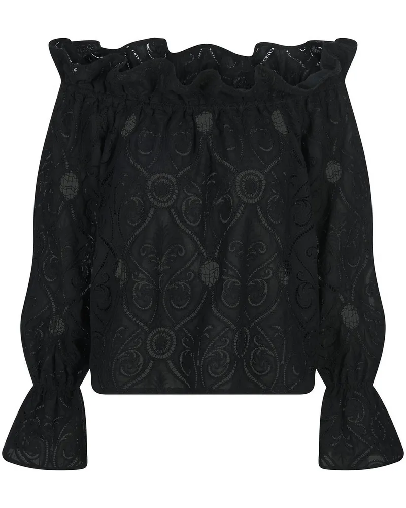 Talbot Runhof Bluse  schwarz Schwarz