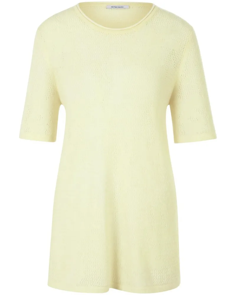 Peter Hahn Rundhals-Pullover  gelb Gelb