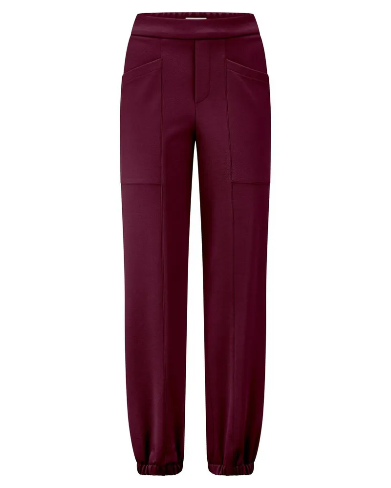 Peter Hahn Knöchellange Modern Fit-Hose  rot Rot