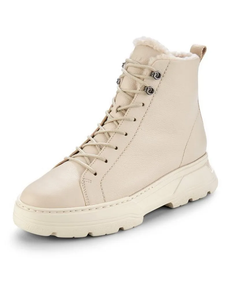 paul green Schnür-Stiefelette  weiss Weiss