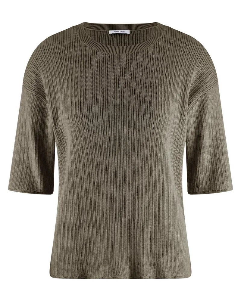 Peter Hahn Rundhals-Pullover aus 100% SUPIMA-Baumwolle  grün Grün