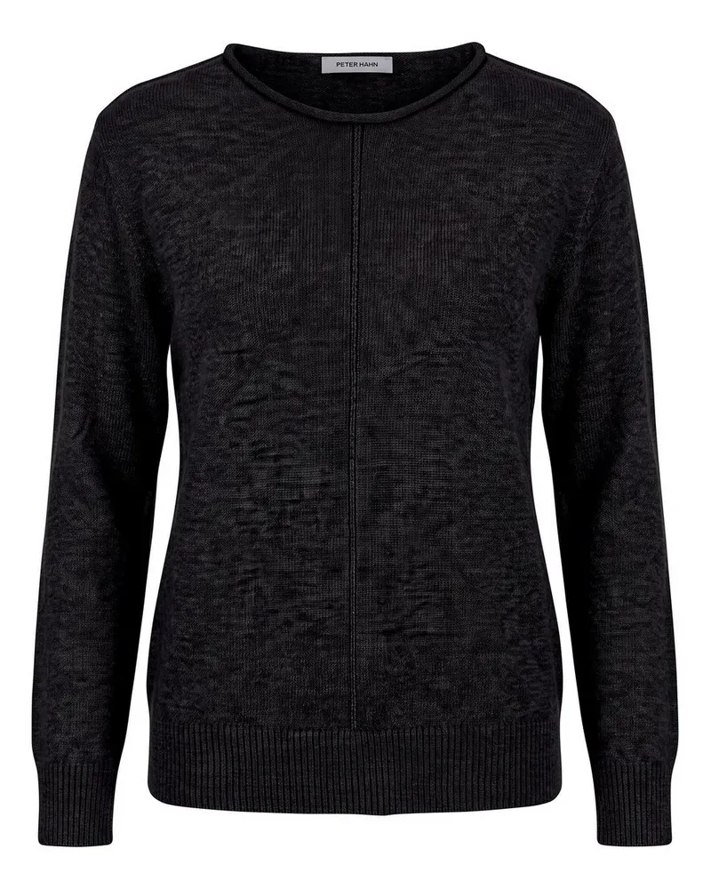 Peter Hahn Rundhals-Pullover  grau Grau