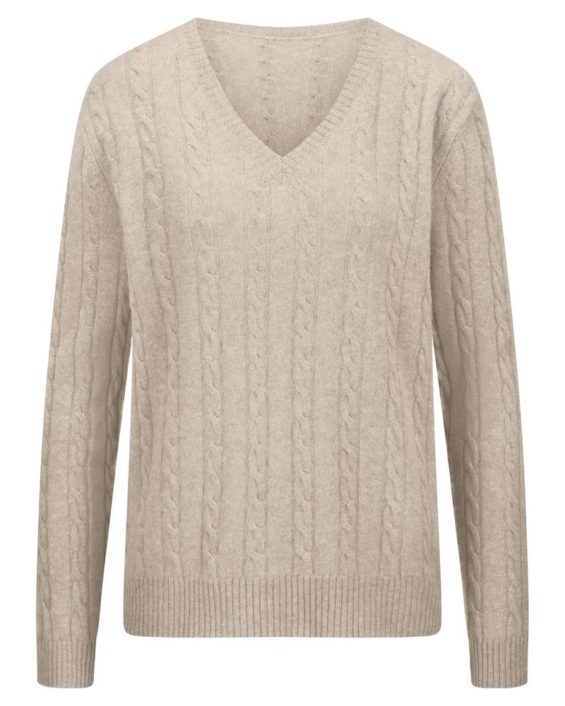 Peter Hahn V-Pullover  beige Beige