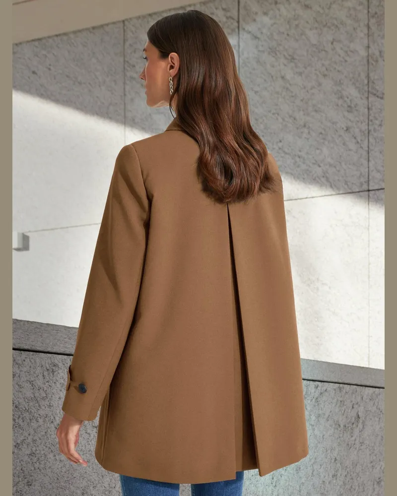 Peter Hahn Long-Jacke  braun Braun