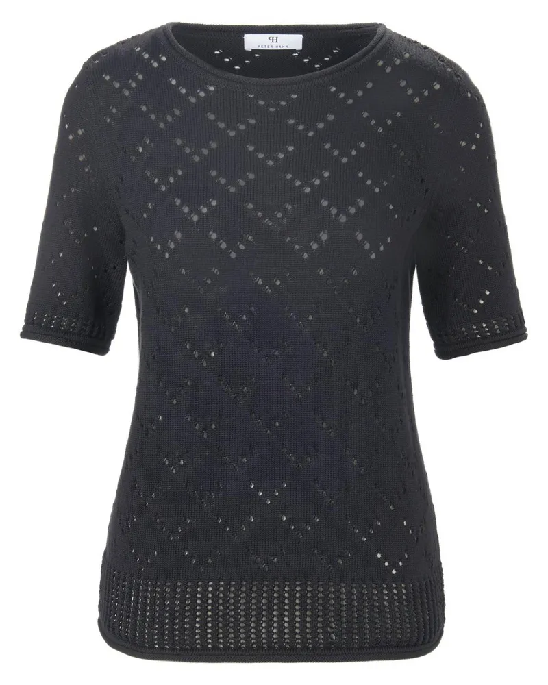 Peter Hahn Rundhals-Pullover aus 100% SUPIMA®-­Baumwolle  schwarz Schwarz