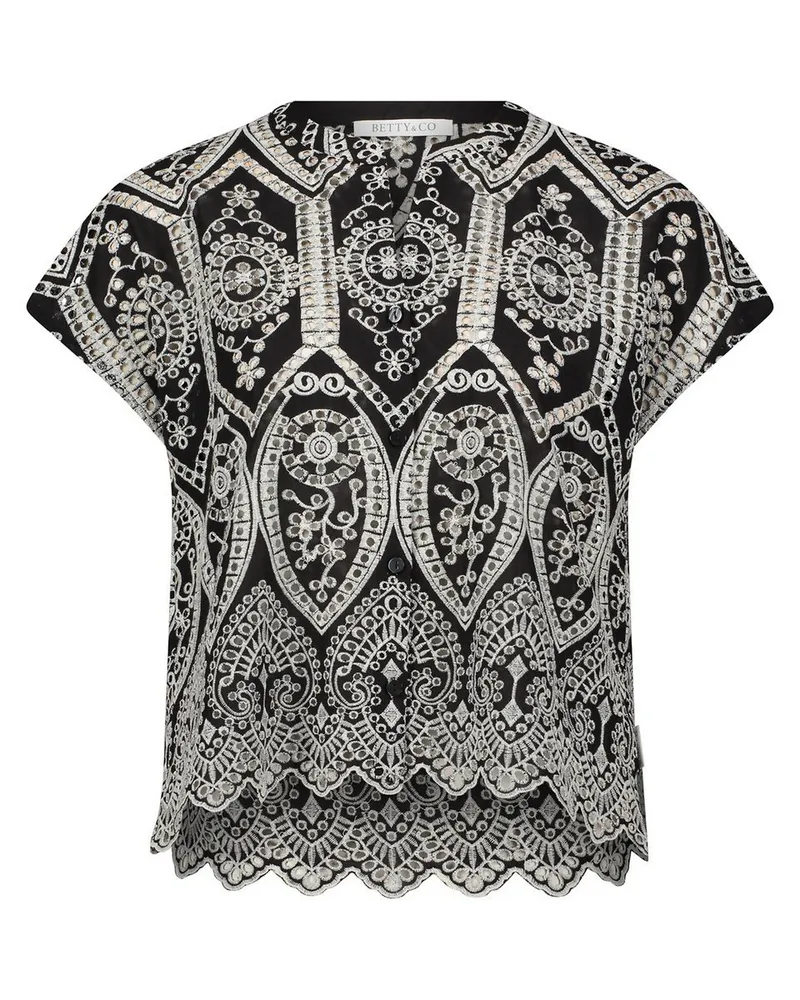Betty Barclay Bluse V-Öffnung  schwarz Schwarz