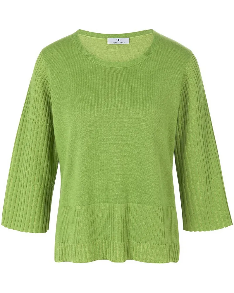 Peter Hahn Rundhals-Pullover 3/4-Arm  grün Grün