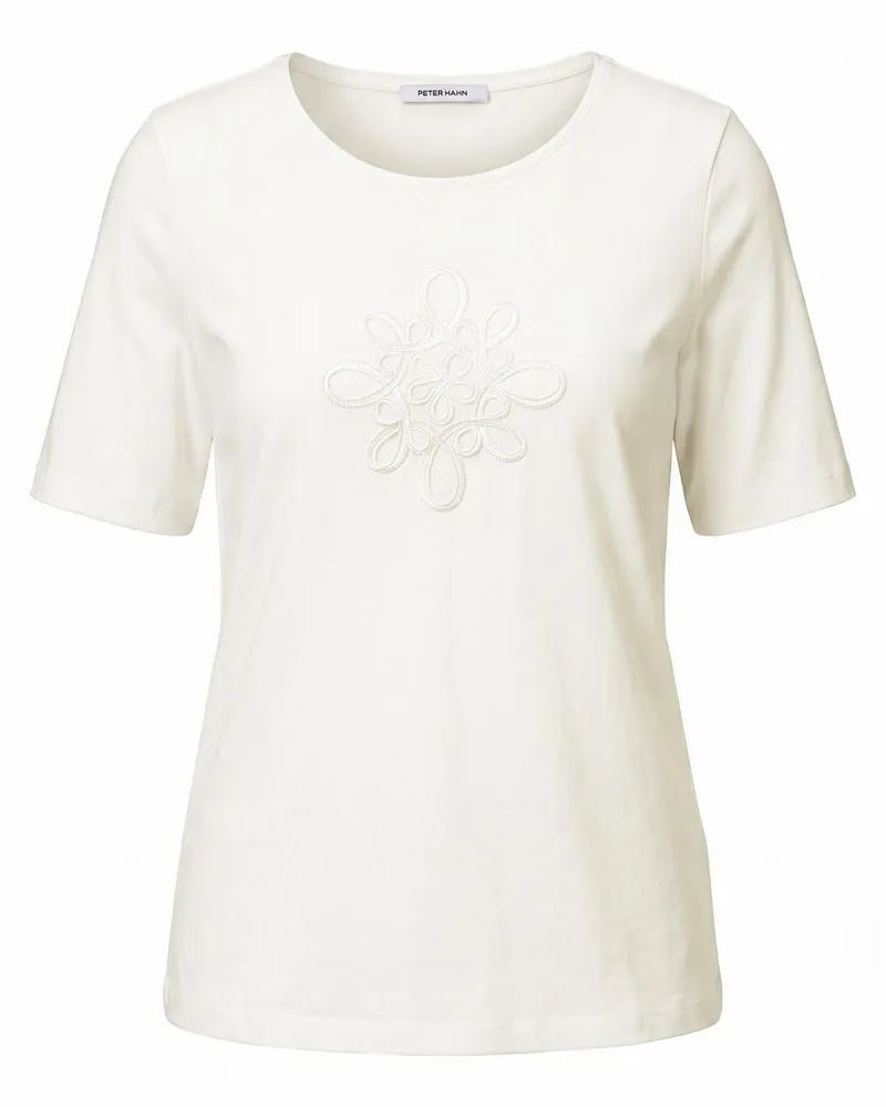 Peter Hahn Rundhals-Shirt  weiss Weiss