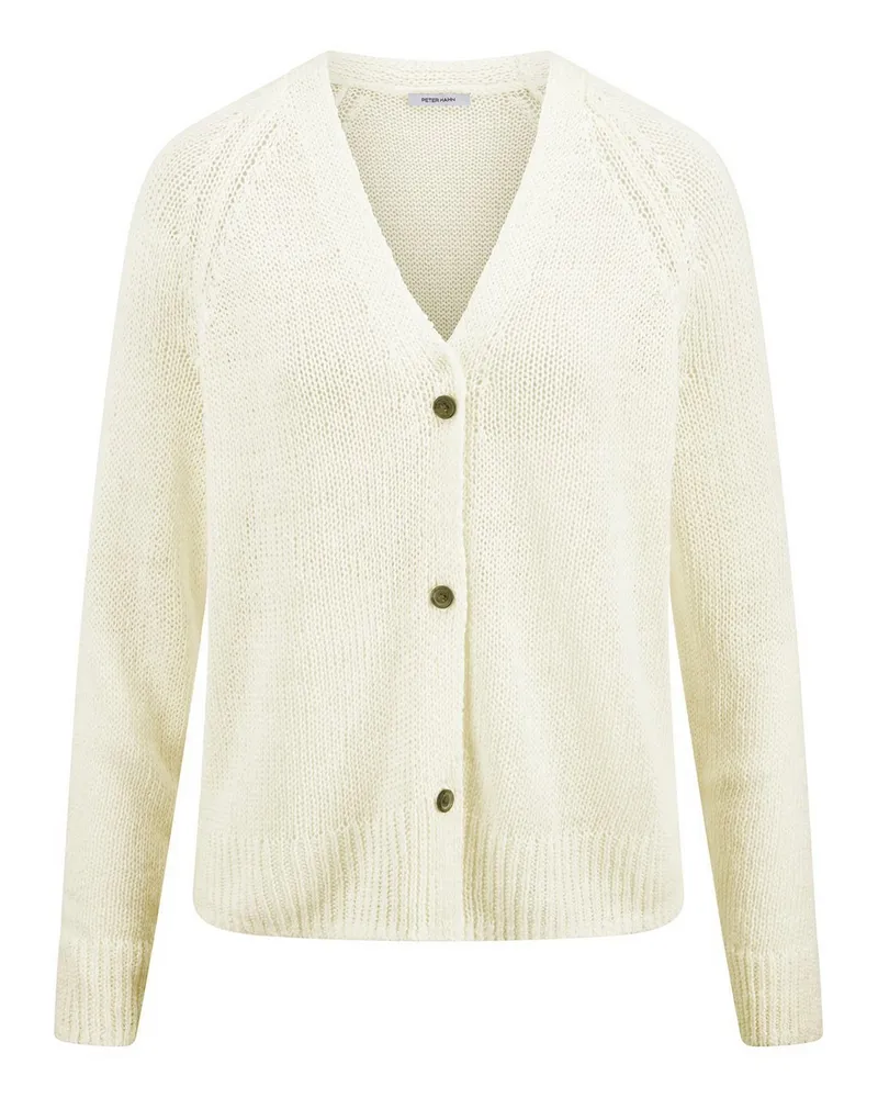 Peter Hahn Strickjacke  weiss Weiss