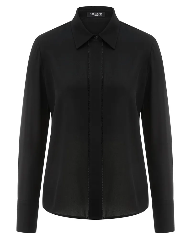 FADENMEISTER BERLIN Bluse  schwarz Schwarz