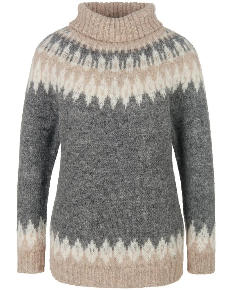 DAY.LIKE Rollkragen-Pullover  grau Grau