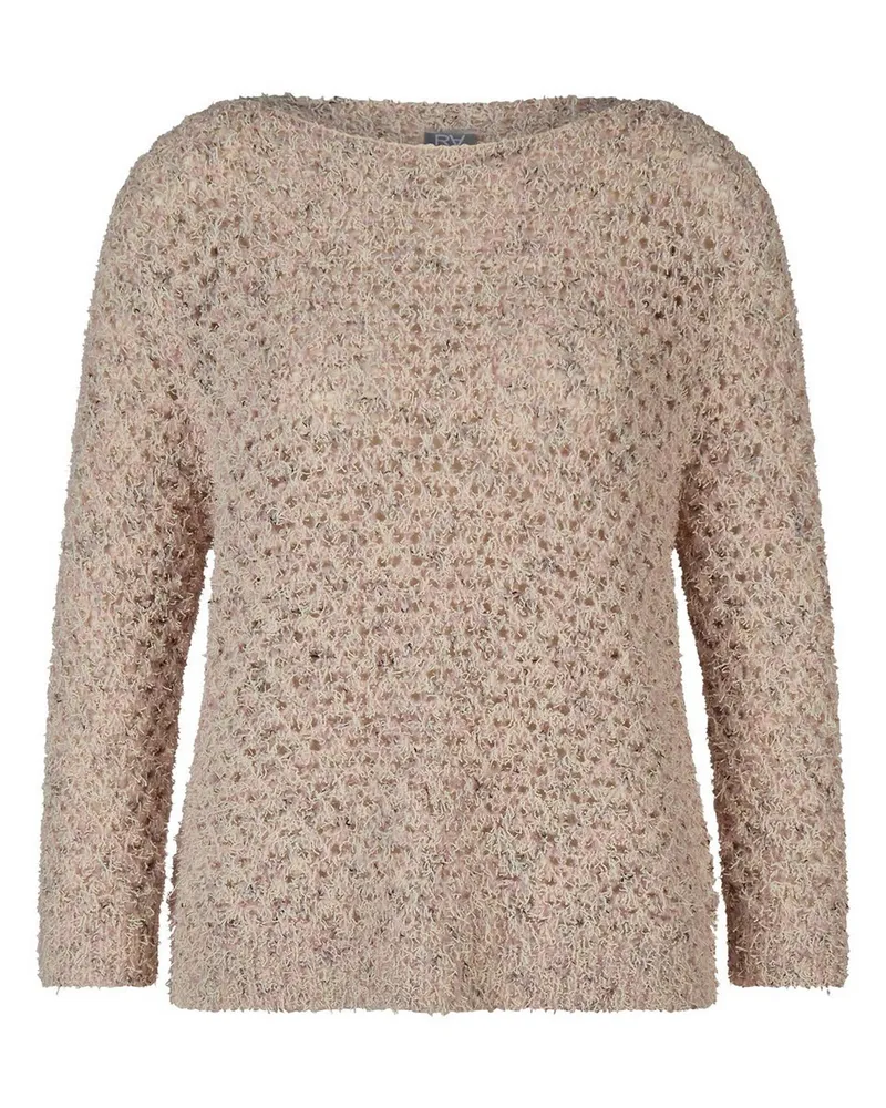 Rabe Rundhals-Pullover  weiss Weiss