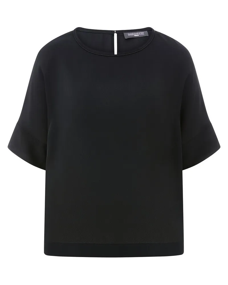FADENMEISTER BERLIN Blusen-Shirt  schwarz Schwarz
