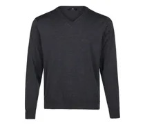 V-Pullover  grau