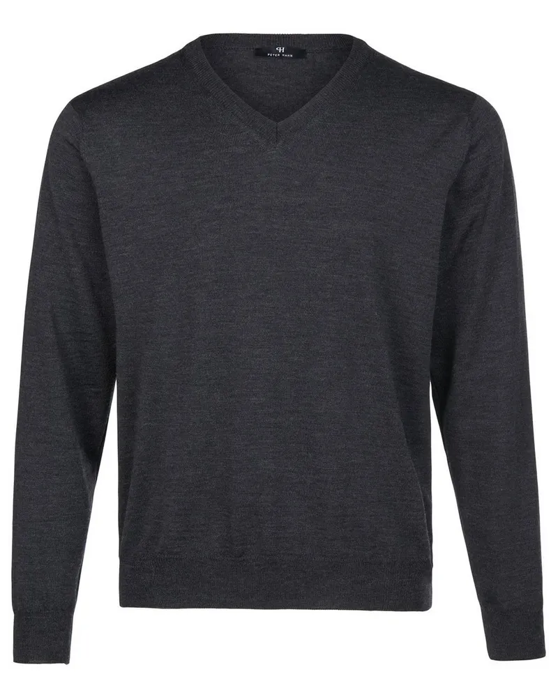 Peter Hahn V-Pullover  grau Grau