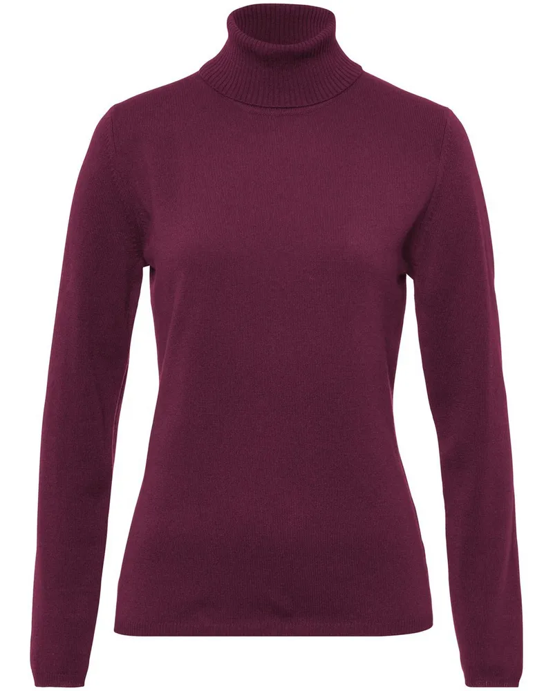 Include Rollkragen-Pullover aus Schurwolle und Kaschmir  rot Rot