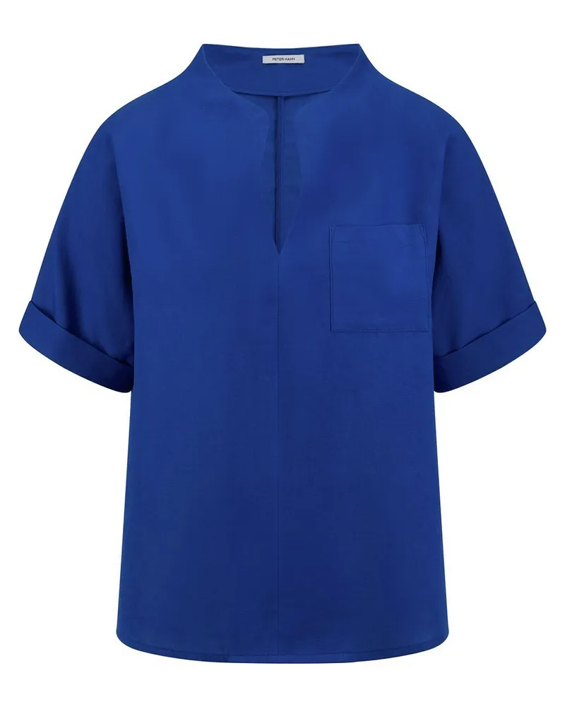 Peter Hahn Bluse zum Schlupfen  blau Blau
