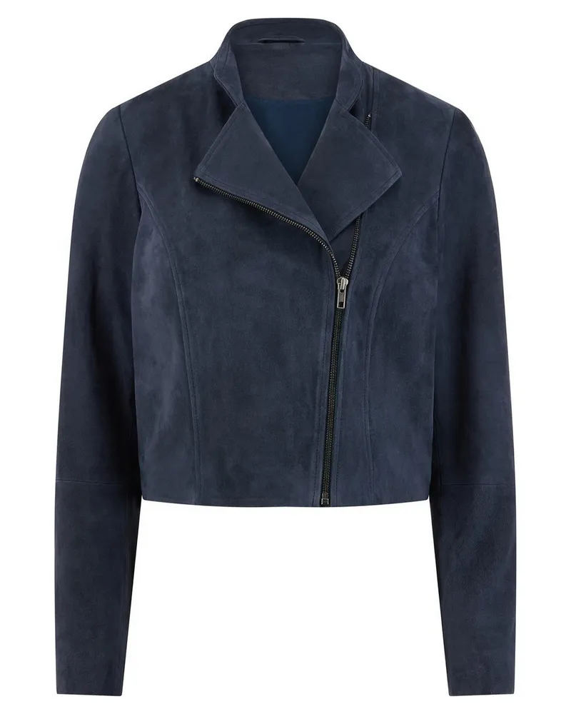 Talbot Runhof Lederjacke  blau Blau