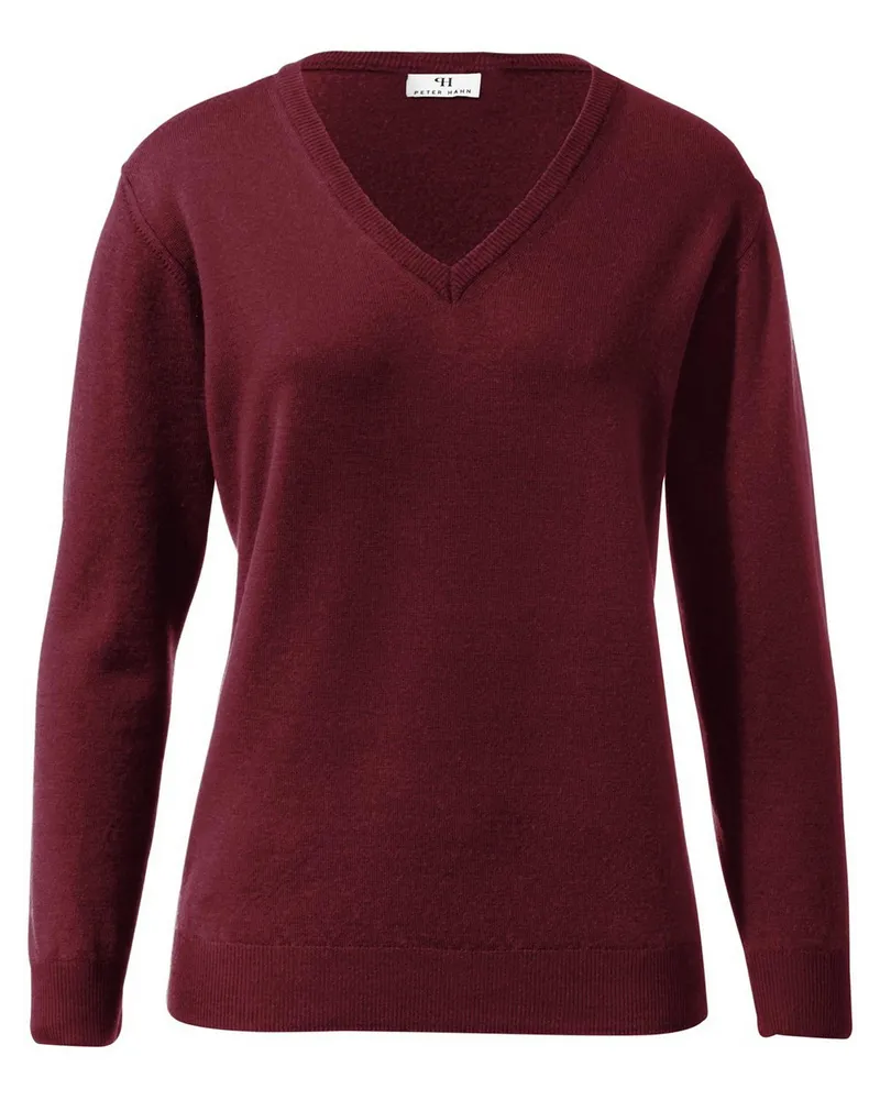 Peter Hahn V-Pullover aus 100% Schurwolle Pure Tasmanian Wool  pink Pink