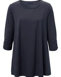 Green Cotton Rundhals-Longshirt Filippa  blau Blau