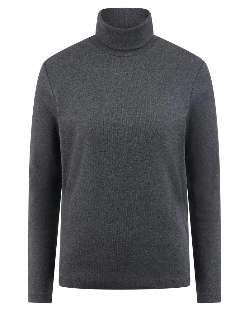 Peter Hahn Rollkragen-Shirt  grau Grau