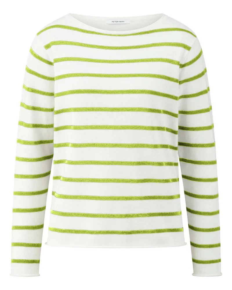 Peter Hahn Rundhals-Pullover  weiss Weiss