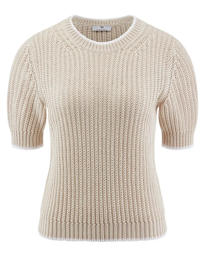 Peter Hahn Rundhals-Pullover  beige Beige