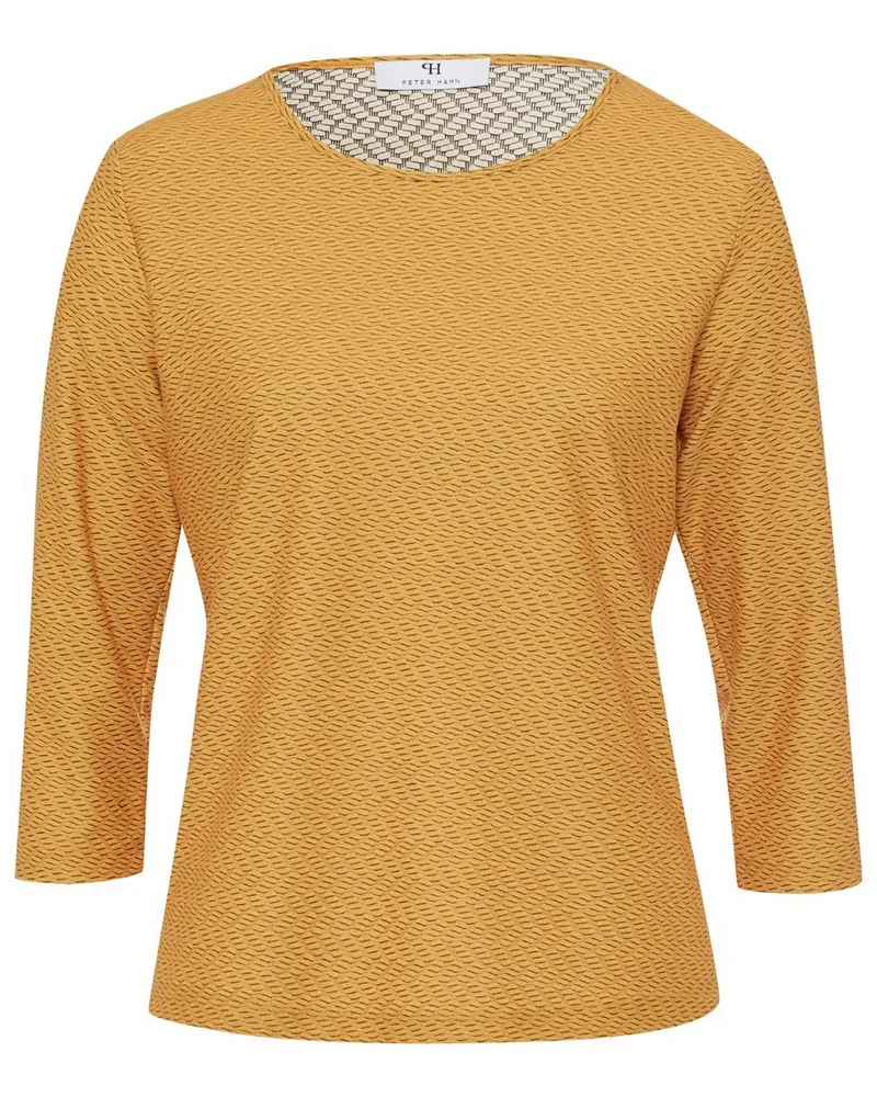 Peter Hahn Rundhals-Shirt  gelb Gelb