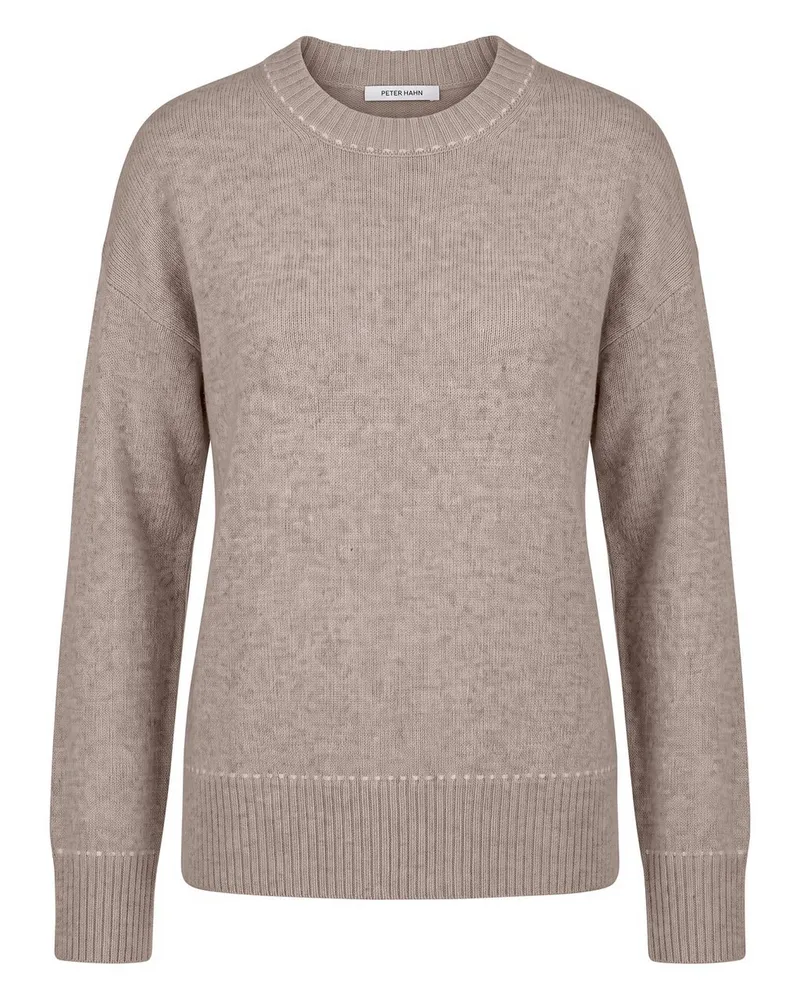 Peter Hahn Rundhals-Pullover  beige Beige