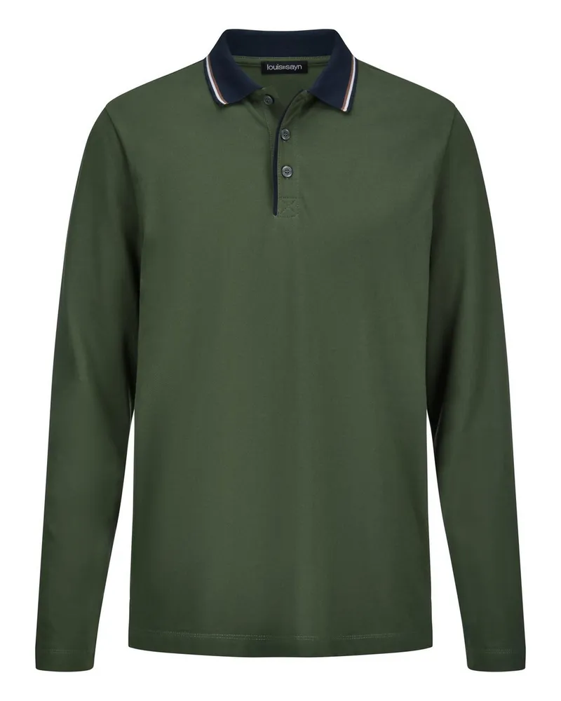Louis Sayn Langarm-Polo-Shirt  grün Grün