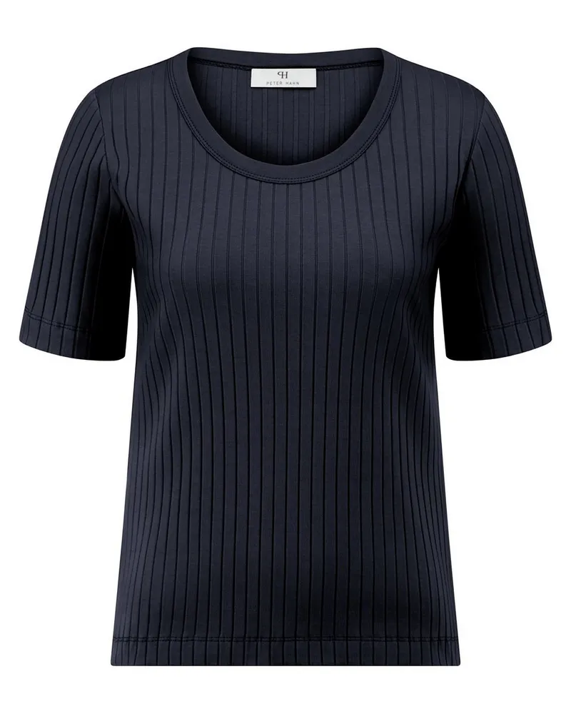 Peter Hahn Rundhals-Shirt  blau Blau