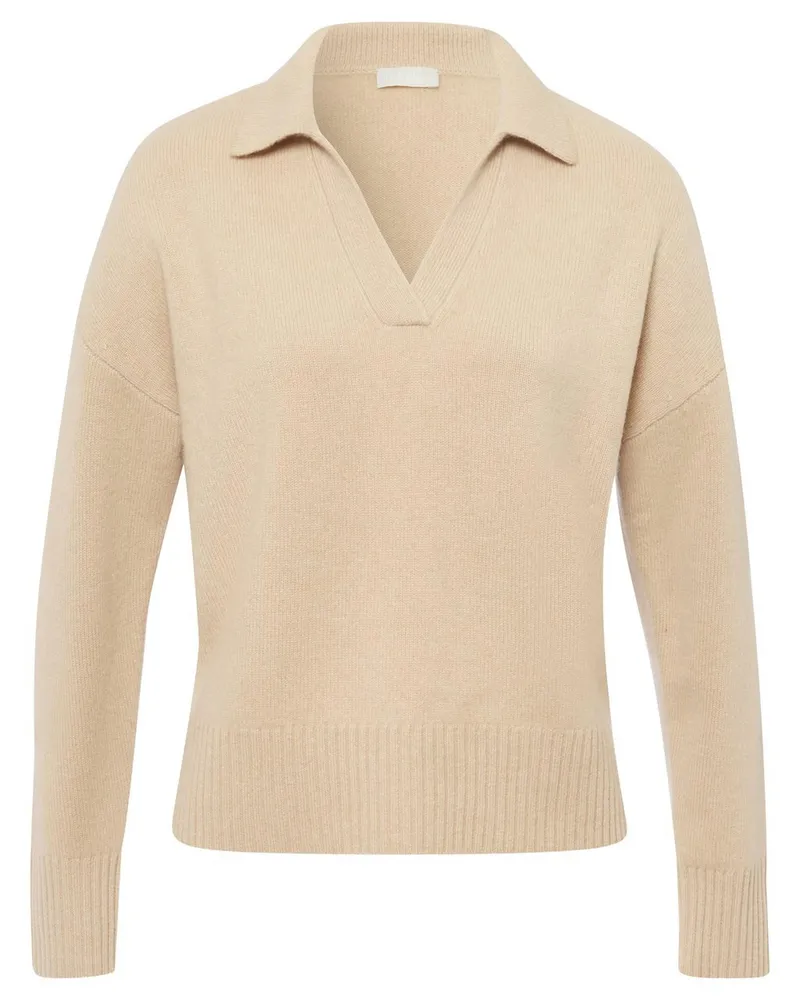 Include Polo-Pullover  beige Beige