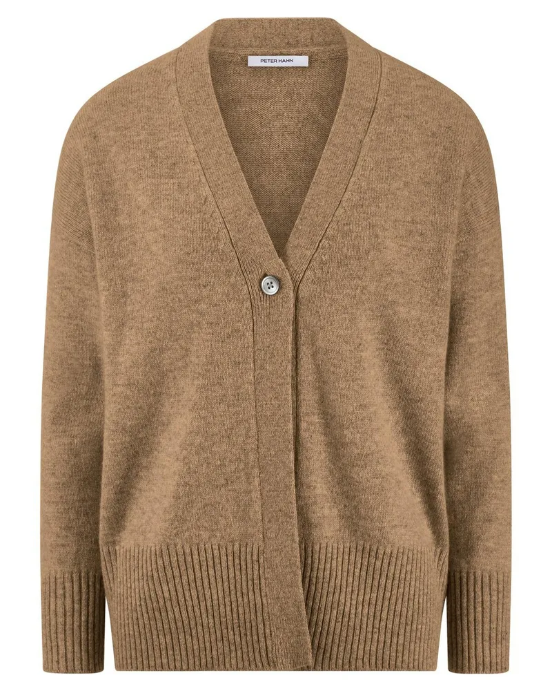 Peter Hahn Strickjacke  braun Braun