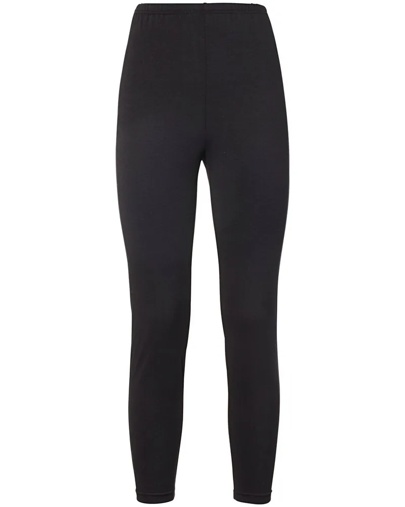 Green Cotton Leggings Nanna  schwarz Schwarz