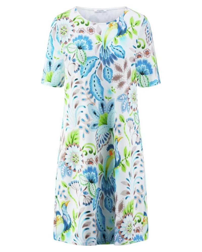 Efixelle Kleid Rundhals-­Ausschnitt  weiss Weiss