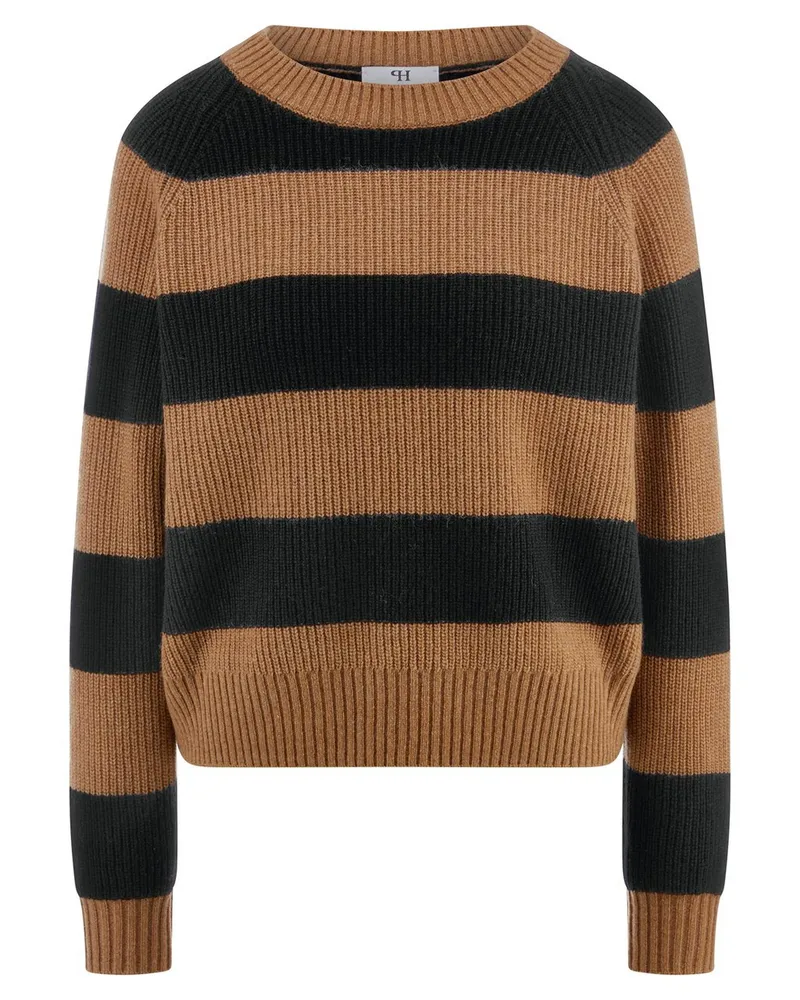 Peter Hahn Rundhals-Pullover  braun Braun