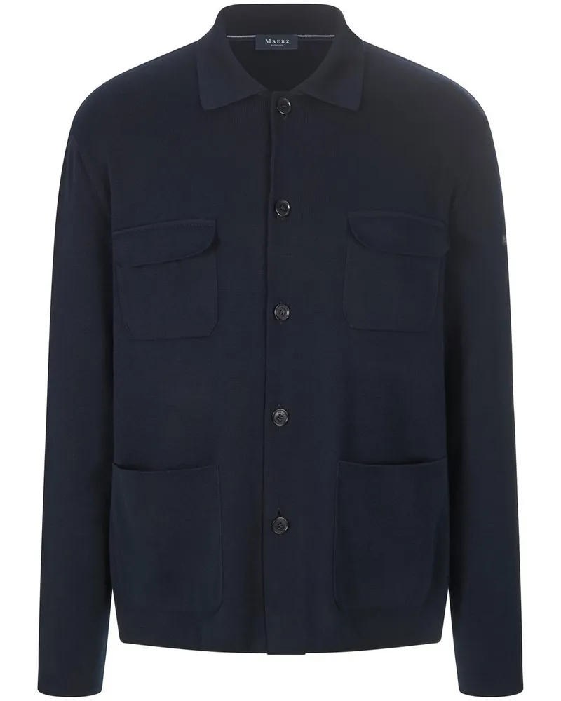 Maerz Moderne Strickjacke  blau Blau