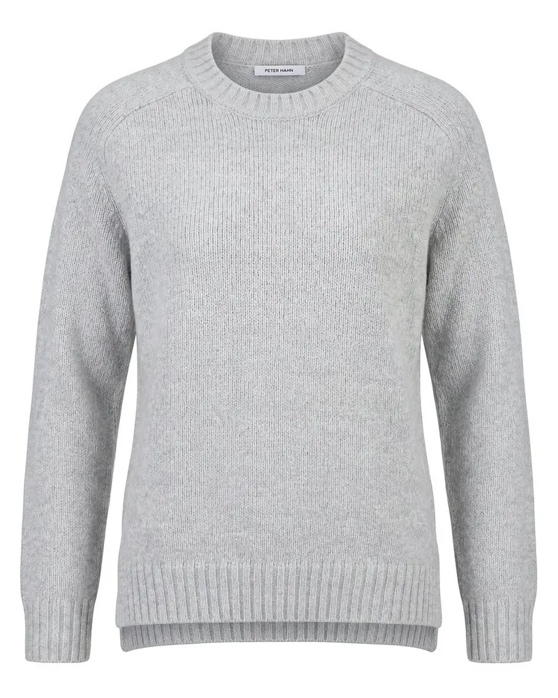 Peter Hahn Rundhals-Pullover  grau Grau