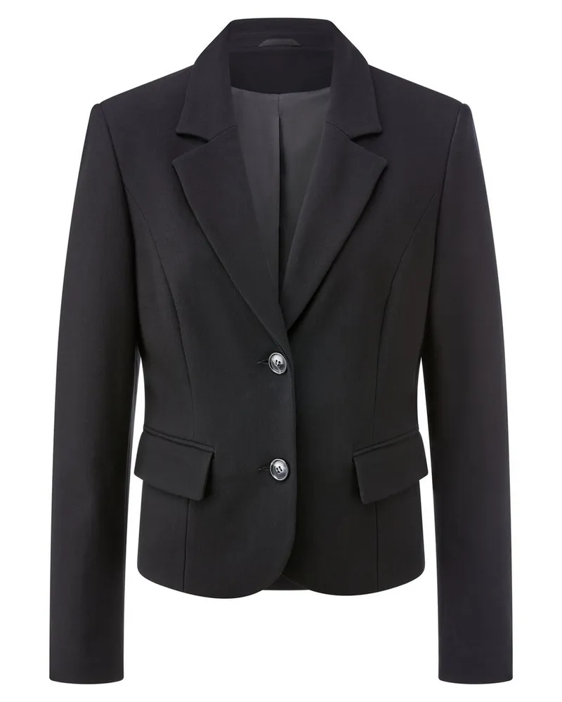 Peter Hahn Jersey-Blazer  schwarz Schwarz