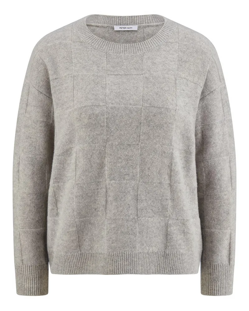 Peter Hahn Rundhals-Pullover  grau Grau